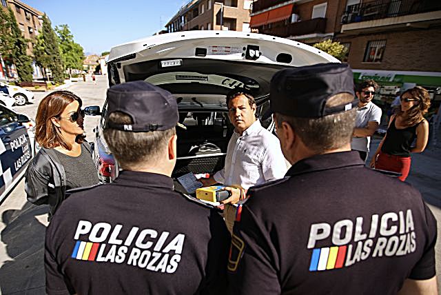Coches de la policía local de Las Rozas