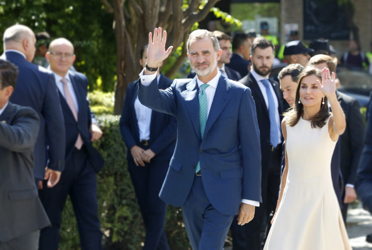 Los reyes Felipe y Letizia en Sevilla.