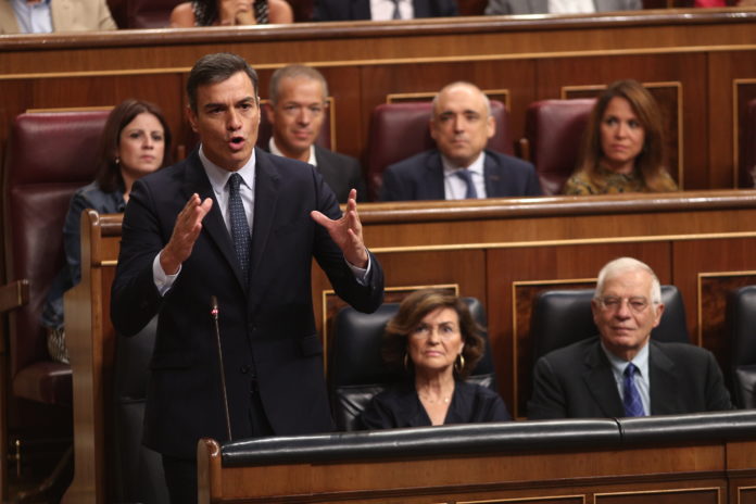 Pedro Sánchez en el Congreso de los diputados / Europa Press