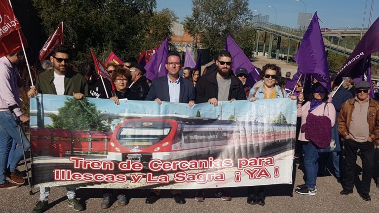 Manifestación por el tren en Numancia de la la Sagra