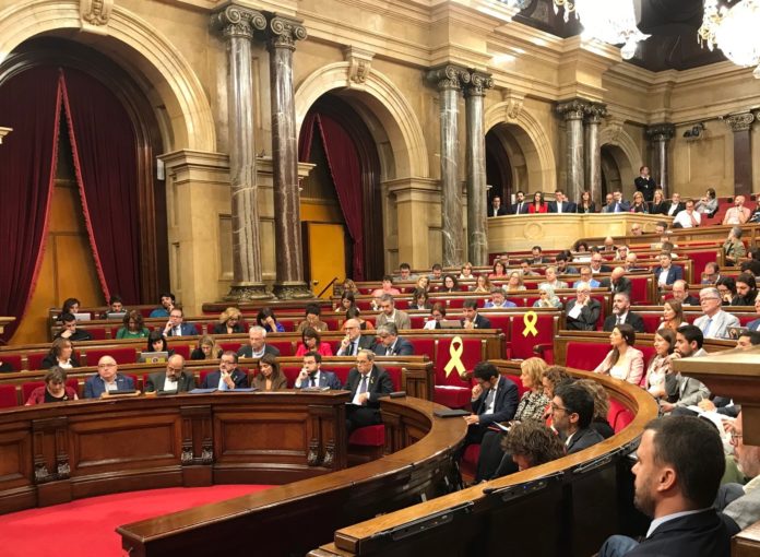 El Parlament en la moción de censura contra Torra. / EUROPA PRESS