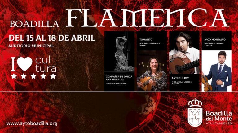 Boadilla celebrará el II Festival de Flamenco del 15 al 18 de abril