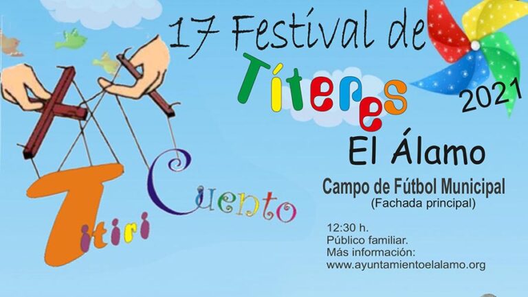 El Álamo celebra en agosto la XVII edición de su Festival de Títeres ‘Titiricuento’