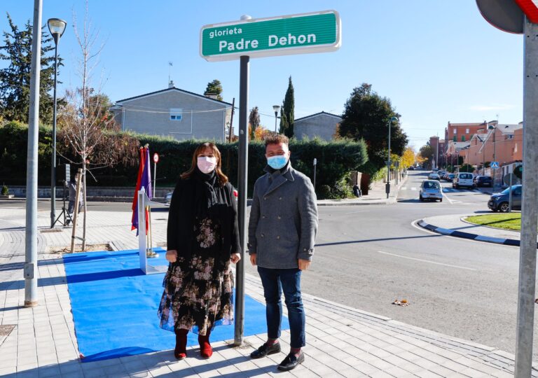 Pozuelo dedica una rotonda al Padre Dehon, fundador de Esic