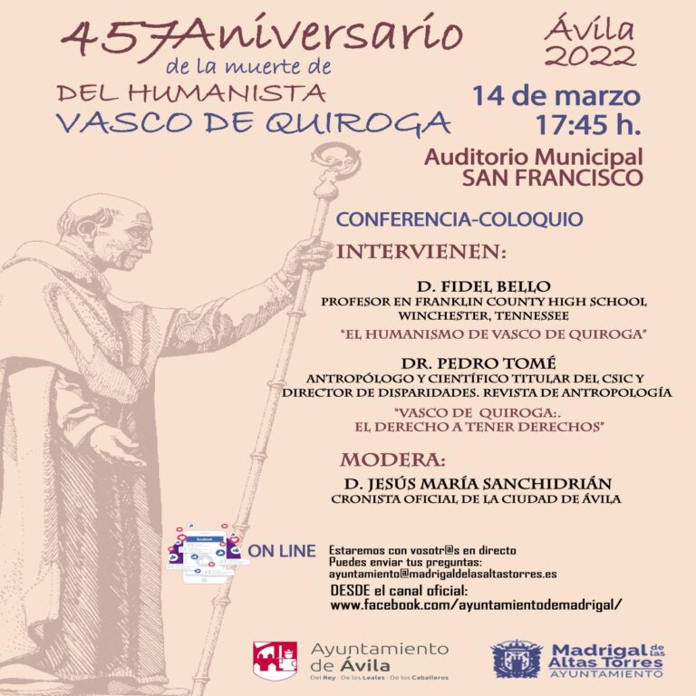 Conferencia dedicada a Vasco de Quiroga