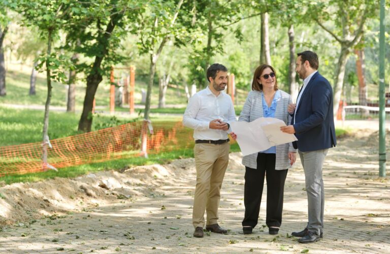 En marcha las obras del parque Fuente de la Salud de Pozuelo