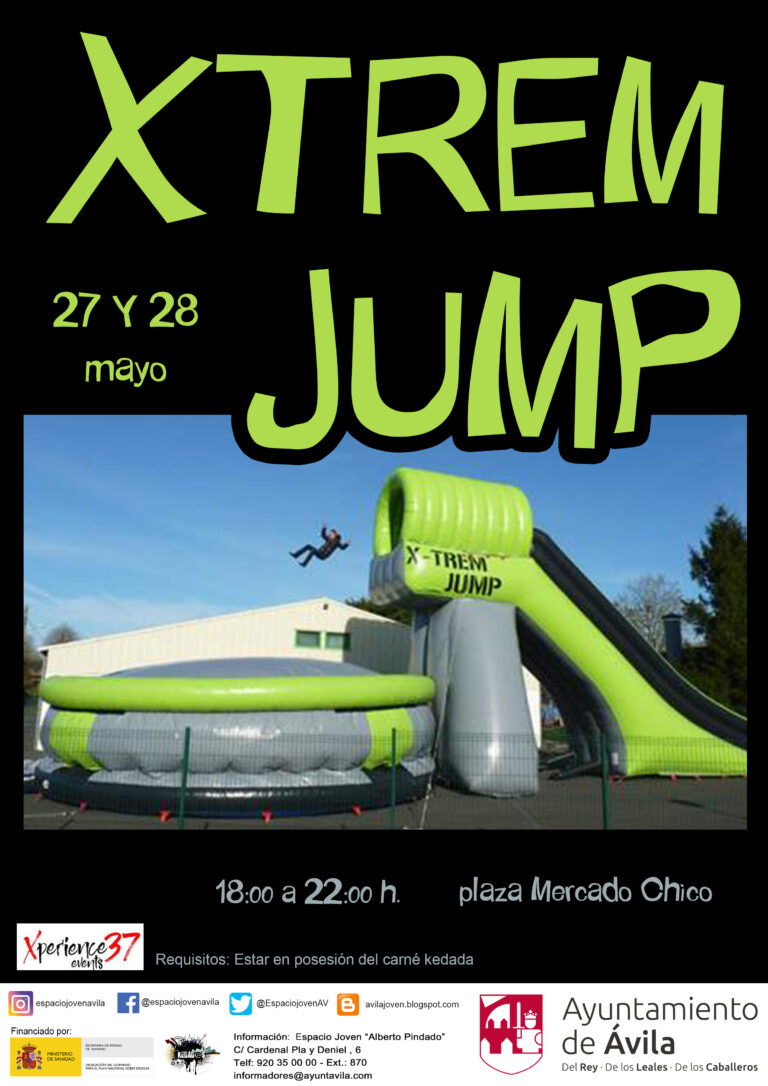 Fin de semana con actividades de Xtrem Jump, organizadas por el consistorio abulense.