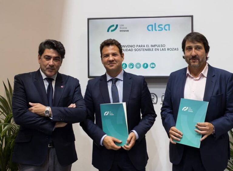 Alsa firma con Las Rozas un convenio de colaboración para impulsar la movilidad sostenible