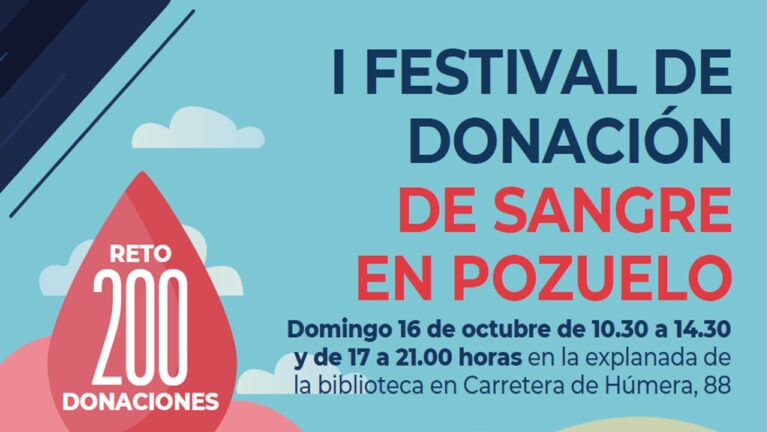 Pozuelo acoge el domingo 16 su primer Festival de donación de sangre