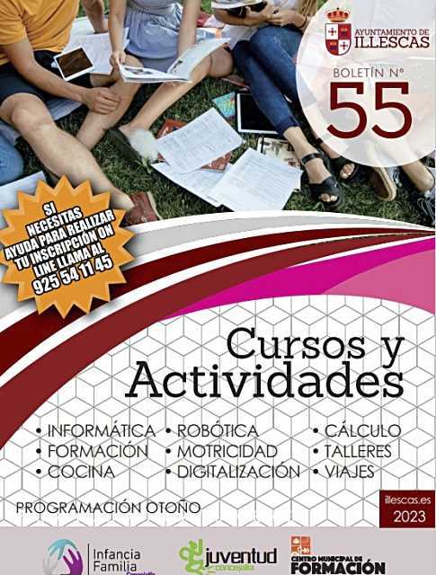 Disponible el Boletín 55 de cursos y actividades de Juventud, Infancia y Familia