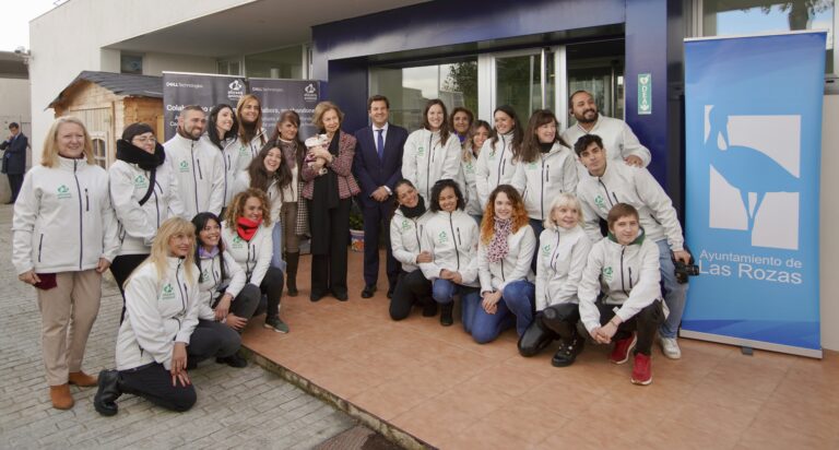 Doña Sofía visita el Centro de Protección Animal de Las Rozas en apoyo al Medio Ambiente