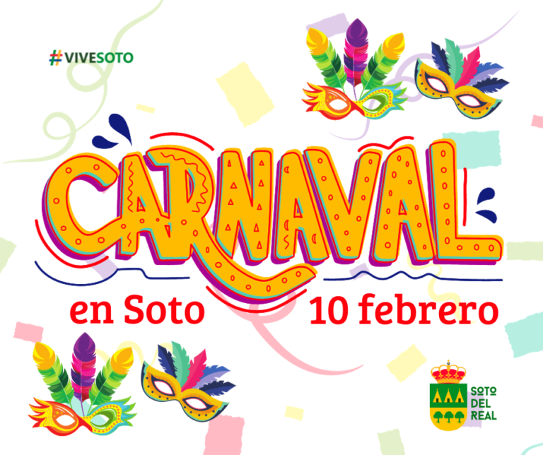 Premios en efectivo y entradas de cine para los mejores disfraces del Carnaval de Soto del Real