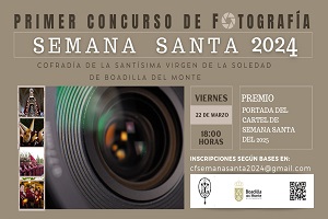 El Ayuntamiento de Boadilla del Monte convoca el I Certamen de Fotografía de la Semana Santa del año 2024