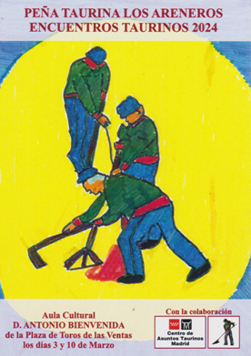 EL TORERO DOMINGO LÓPEZ CHAVES EN LA PEÑA «LOS ARENEROS» DE MADRID