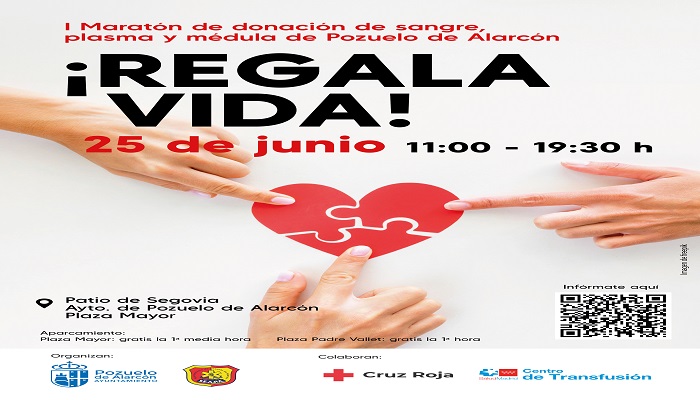 Pozuelo anuncia Maratón de Donación de Sangre, plasma y médula para el 25 de junio