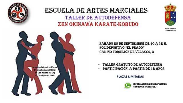 Taller de autodefensa gratuito en Casarrubuelos