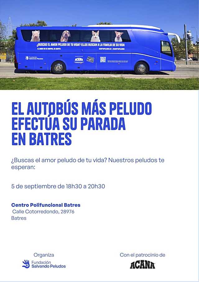 Batres recibe al ‘autobús más peludo el 5 de septiembre