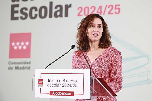 Inauguración del curso escolar en Alcobendas con la presidenta Ayuso