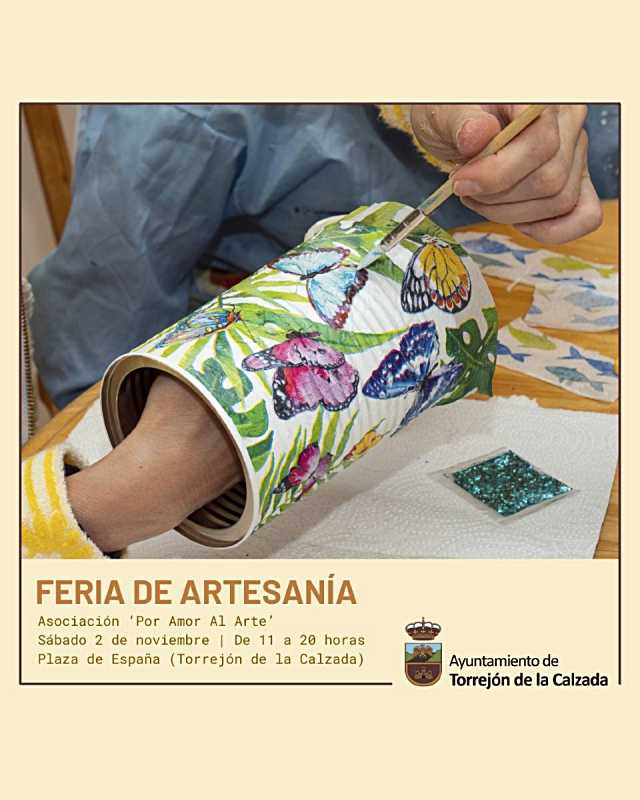 Torrejón de la Calzada celebra una feria de artesanía