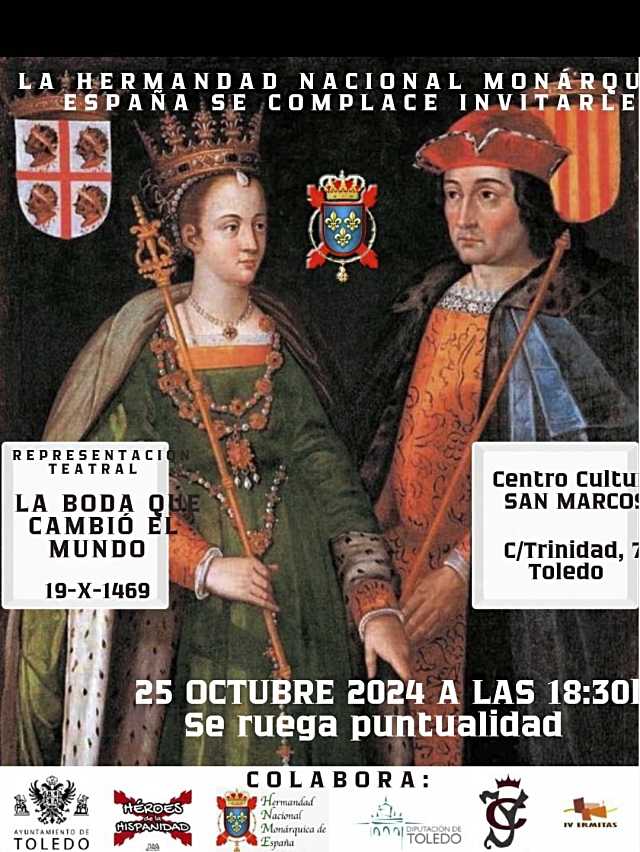 ‘La Boda que Cambió el Mundo’ se representa en el Centro Cultural San Marcos el 25 de octubre