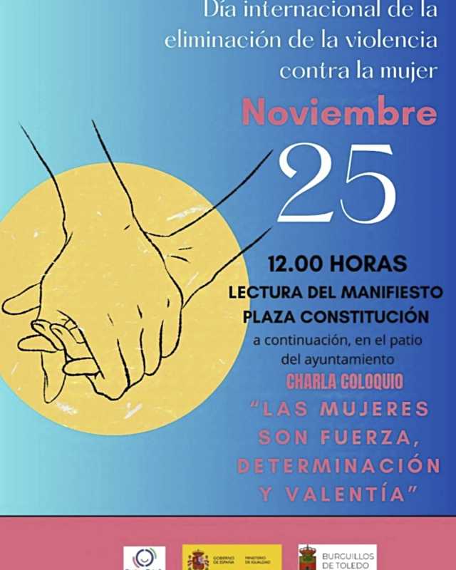 Burguillos organiza una lectura de manifiesto y charla coloquio por el Día contra la Violencia a la Mujer