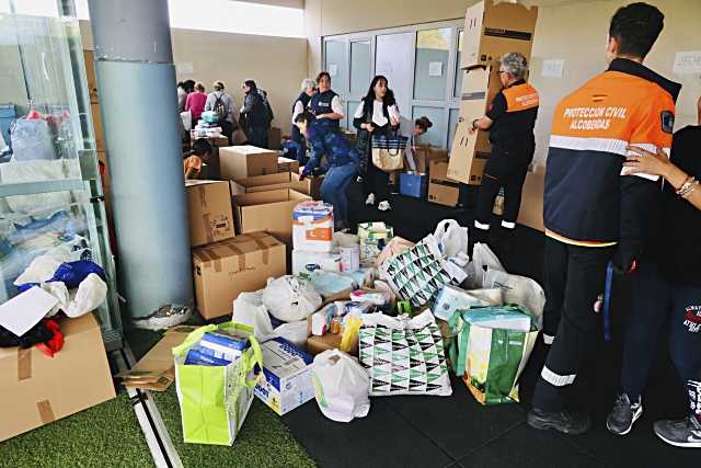 La solidaridad de Alcobendas se moviliza para ayudar a los afectados por las inundaciones en la Comunidad Valenciana