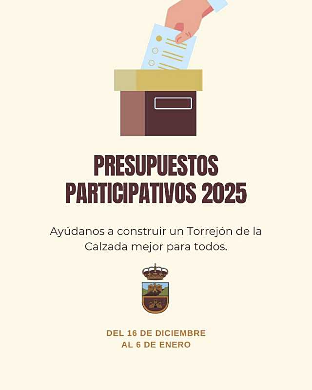 Torrejón de la Calzada anima a sus vecinos a que participen en los presupuestos