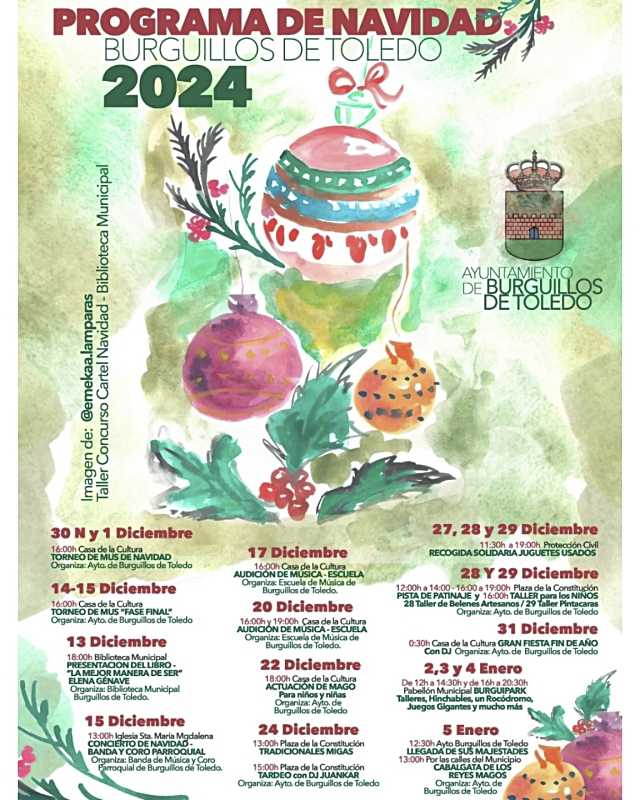 Amplio programa de actividades para estas navidades en Burguillos