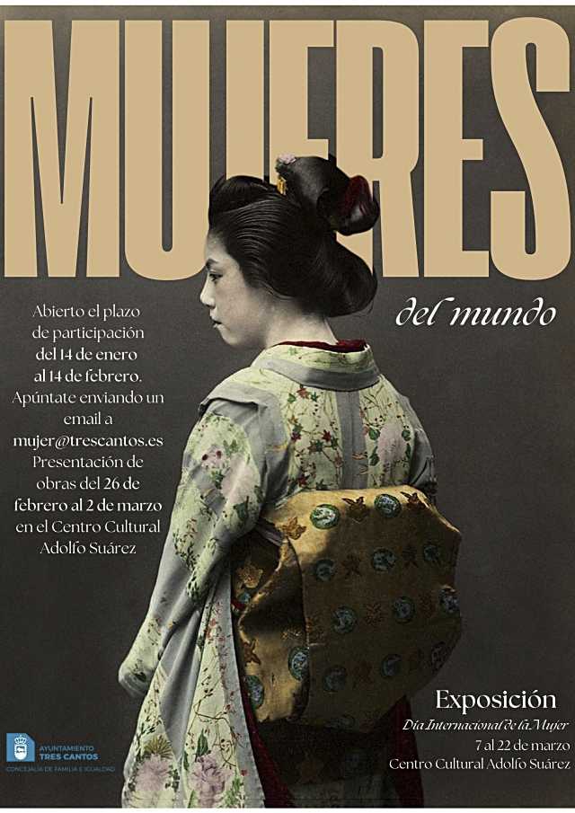 Convocatoria abierta para participar en la exposición ‘Mujeres del Mundo’ en Tres Cantos