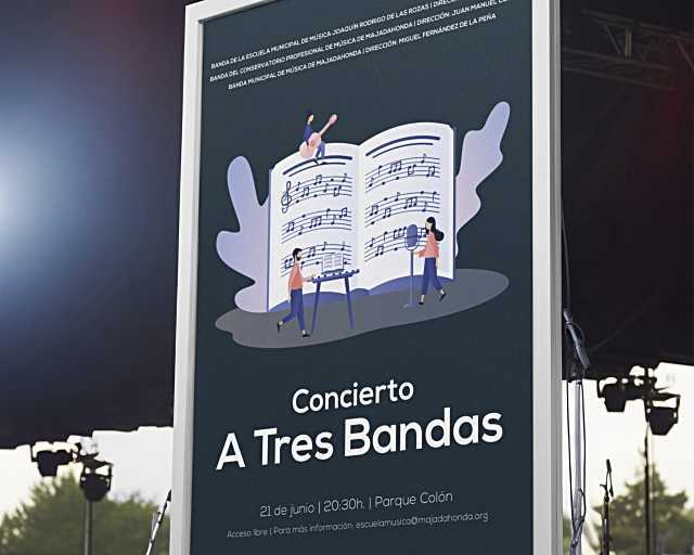 Concierto “A Tres Bandas” en el Día Europeo de la Música en Majadahonda
