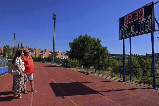 Nuevos marcadores electrónicos instalados en campos de fútbol municipales de Colmenar Viejo