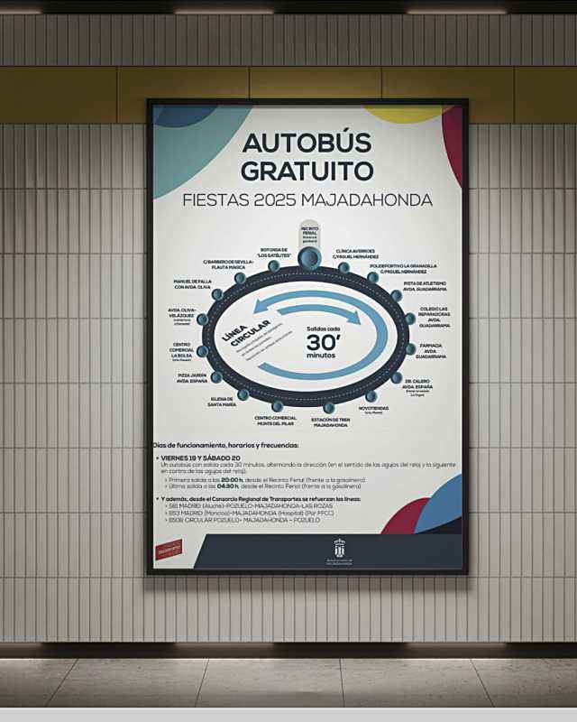 Majadahonda ofrece servicio nocturno gratuito para los conciertos de las Fiestas Patronales