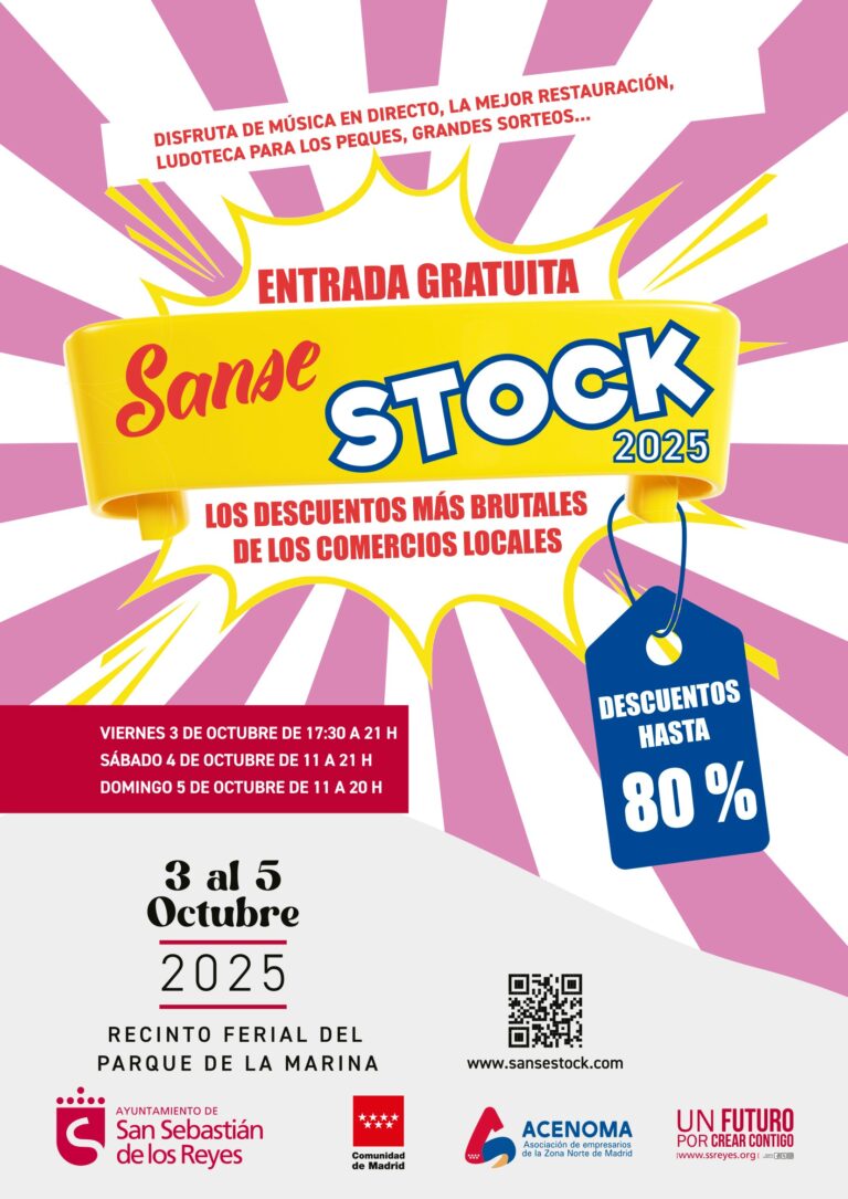 Sansestock 2025 regresa a San Sebastián de los Reyes con descuentos, actividades y sorteos