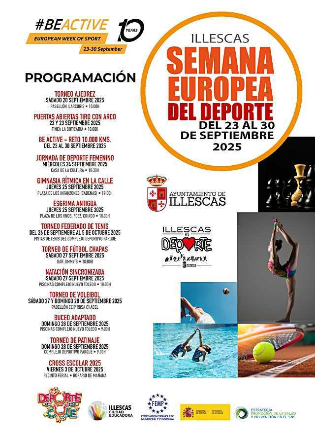 Illescas celebra la Semana Europea del Deporte con actividades hasta principios de octubre