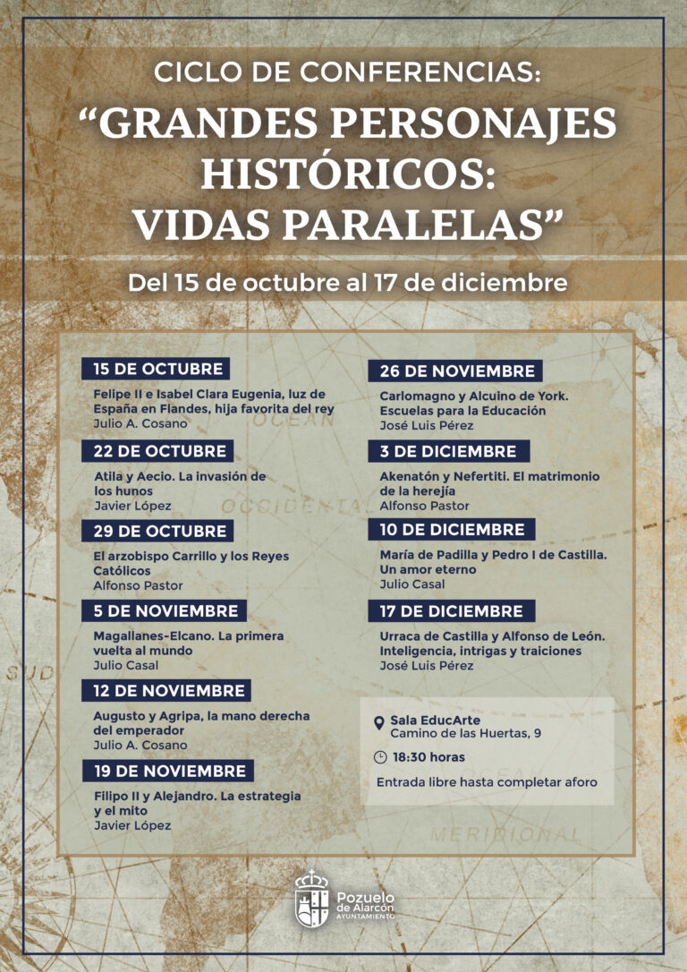 El Ayuntamiento de Pozuelo de Alarcón inicia dos ciclos de conferencias sobre historia