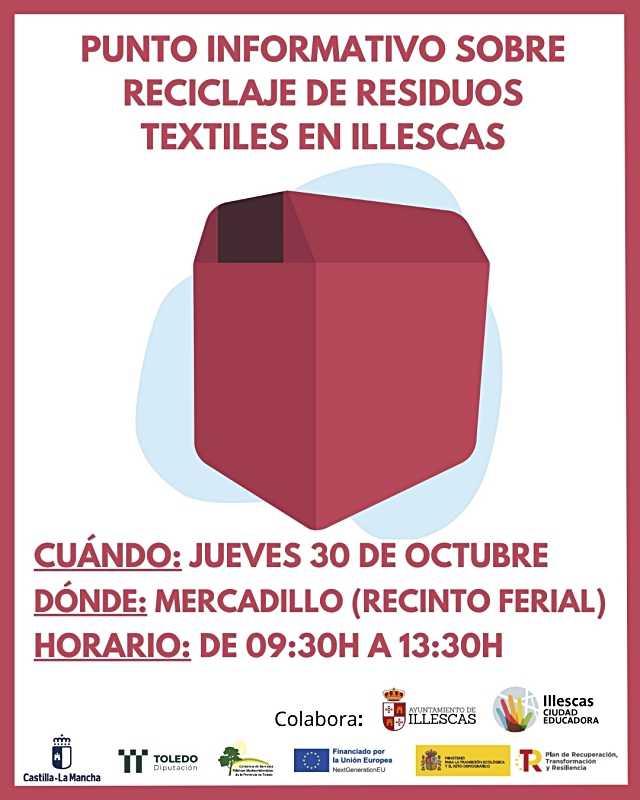 Illescas instala un punto de información sobre la recogida de textiles