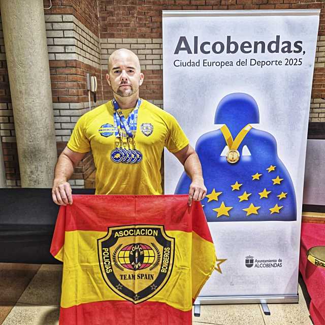 El deportista de Griñón, Fernando Cuesta, logró ser el más galardonado de los EuroGames 112