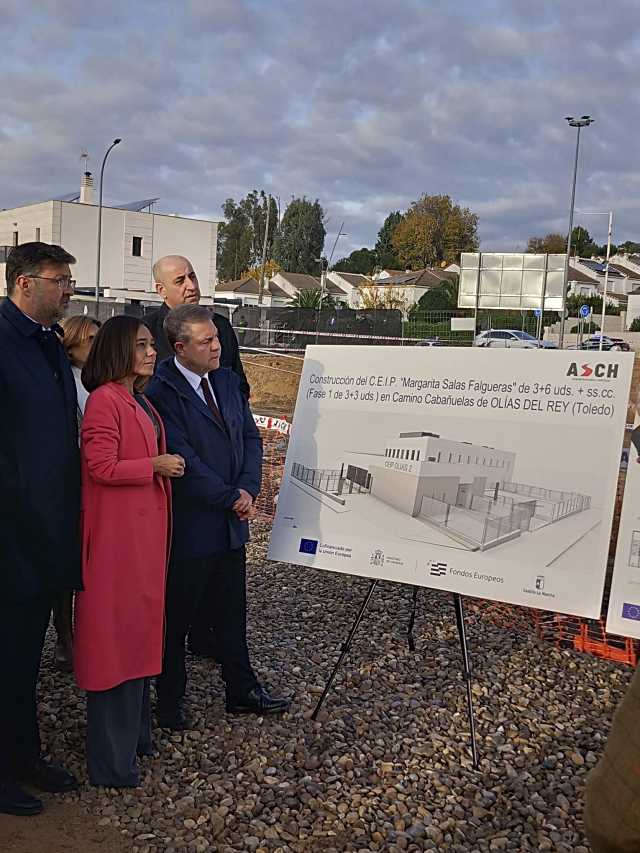 Page ha visitado las obras del CEIP ‘Margarita Salas Falgueras’ de Olías del Rey