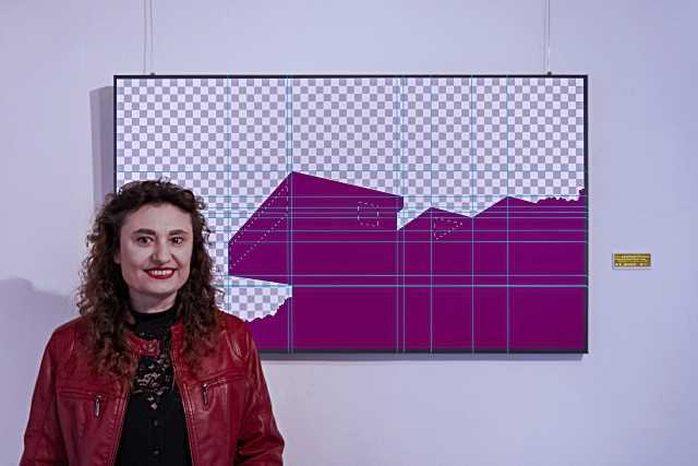 Clara Isabel Arribas Cerezo recibe el Accésit en el XXIX Certamen de Pintura Indalecio Hernández Vallejo