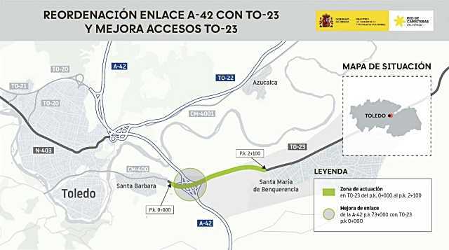 Transportes ha licitado las obras para el tercer carril y mejorar la TO-23