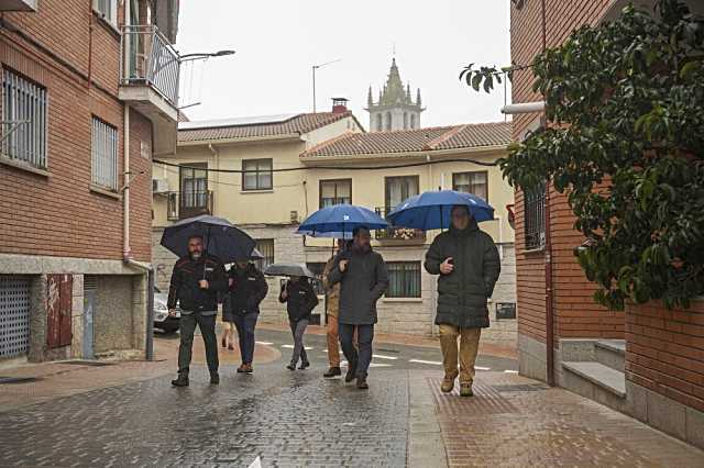 Felipe Mansilla y Carlos Blázquez visitan las obras de rehabilitación en Colmenar Viejo