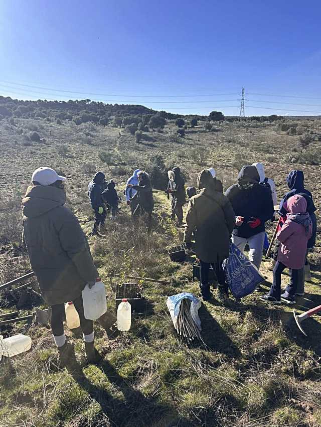 La plantación en Valdeloshielos inicia con 1.459 nuevos árboles y arbustos
