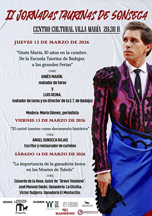 La Asociación Cultural de Aficionados Taurinos de Sonseca y Comarca presentó la programación de sus tradicionales Jornadas Taurinas