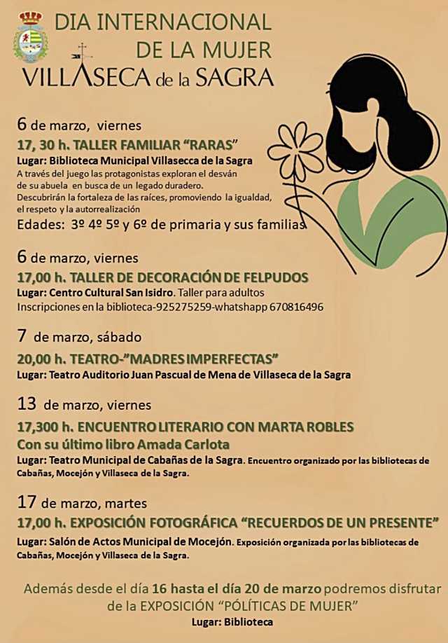 Comienzan las actividades por el Día Internacional de la Mujer en Villaseca de La Sagra