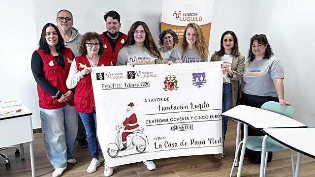 Villafranca de los Caballeros entregó más de 4000 euros a la Fundación Luquilú