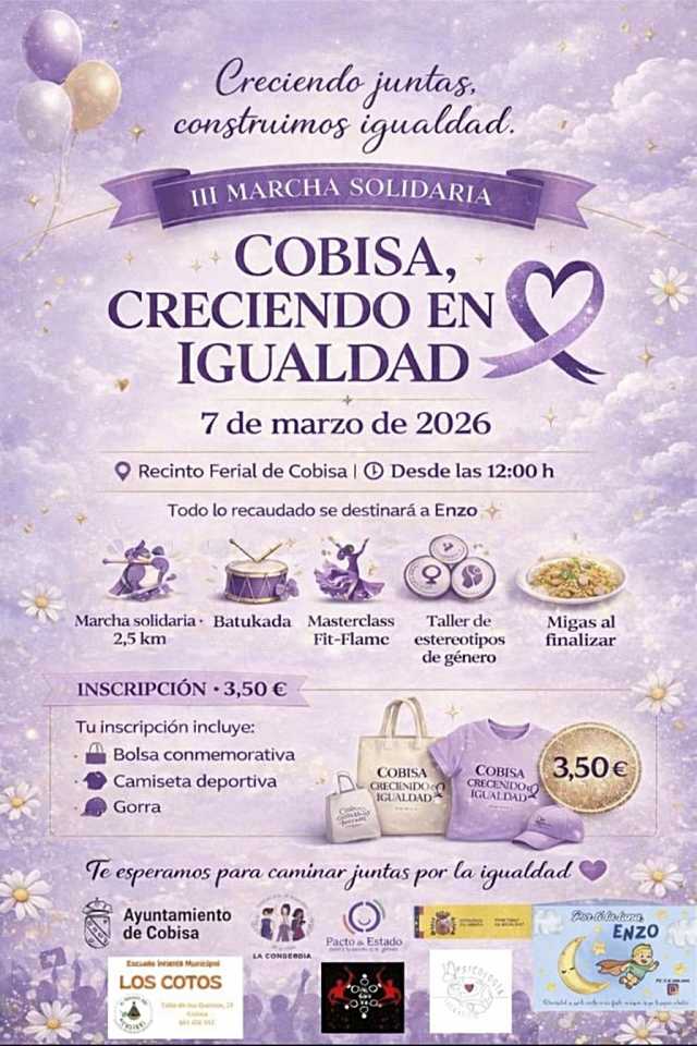 Cobisa celebra el 8M con la entrega del Premio ‘Mujer Cobisana’ y una marcha solidaria