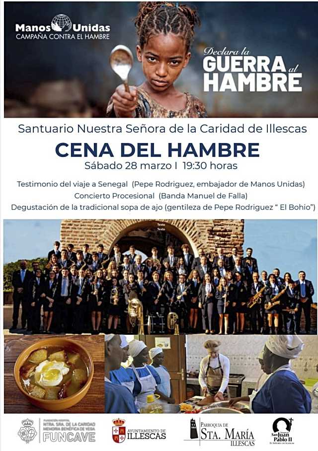 Manos Unidas organiza su ‘Cena Contra el Hambre’ en Illescas