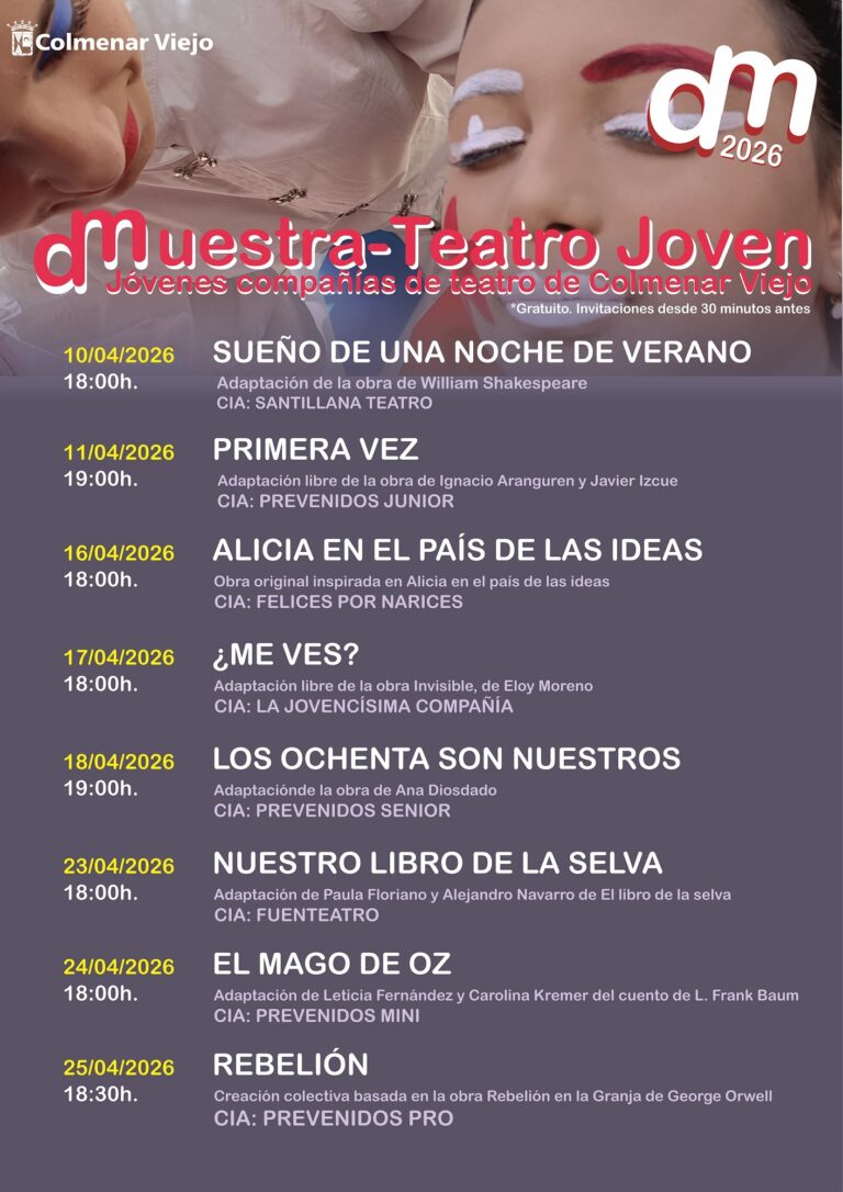 La Casa de la Juventud de Colmenar Viejo presenta la sexta edición de la Exhibición de Teatro Joven