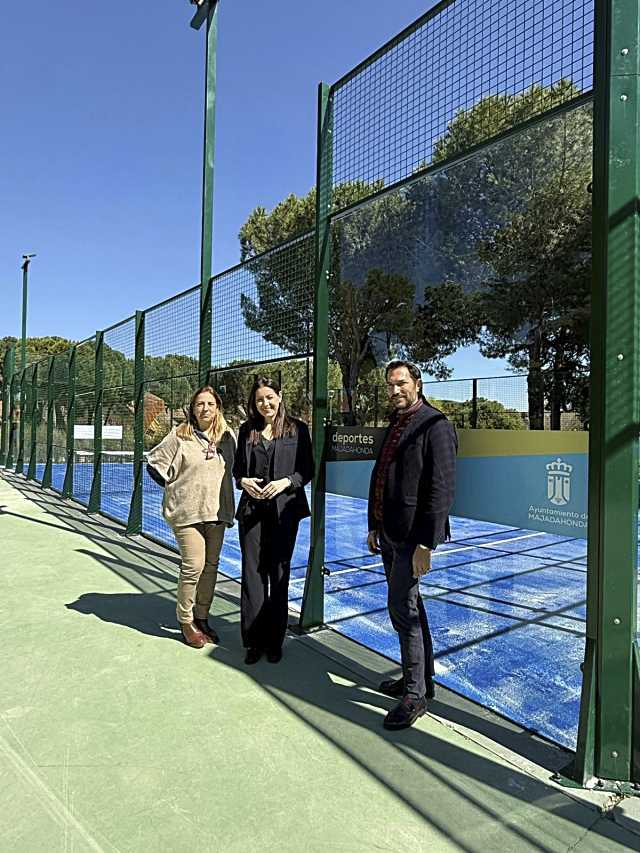Majadahonda inaugura dos canchas de pádel en el Cerro del Aire