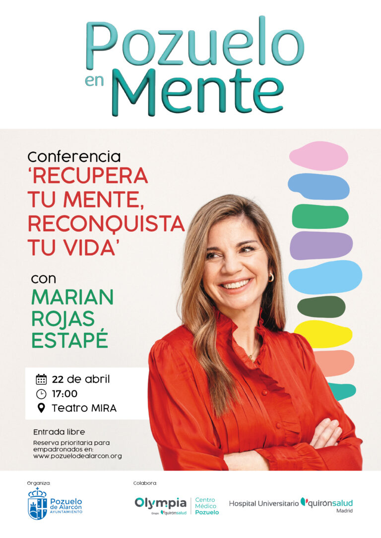 Marian Rojas Estapé inaugura el ciclo de charlas ‘Pozuelo en Mente’ sobre salud mental